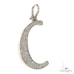 14K Gold Initial Diamond Pendant 67605 - Image 2