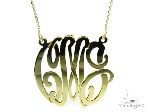 14K Gold Initial Necklace 39271 - Image 4