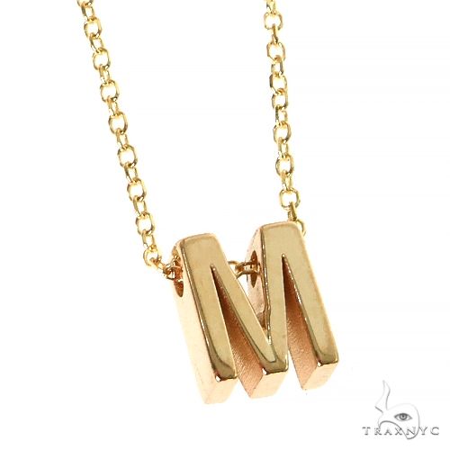 14K Gold Initial Necklace 68555 - Image 2