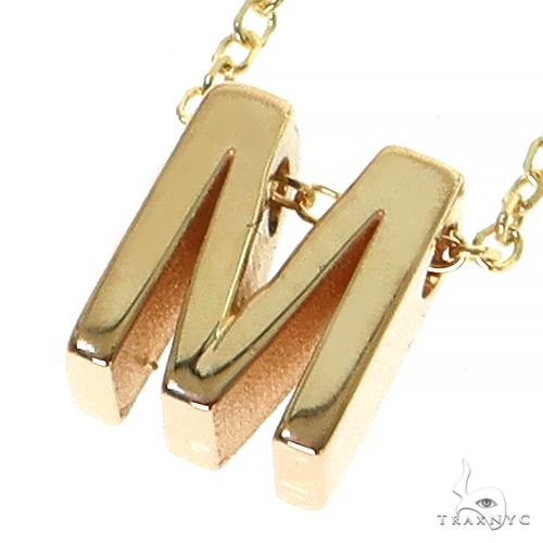 14K Gold Initial Necklace 68555 - Image 3