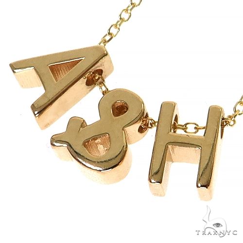 14K Gold Initial Necklace 68575 - Image 3