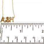 14K Gold Initial Necklace 68575 - Image 4