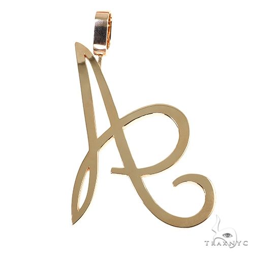 14K Gold Initial Pendant 67565 - Image 4