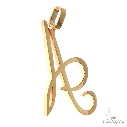 14K Gold Initial Pendant 67565 - Image 2