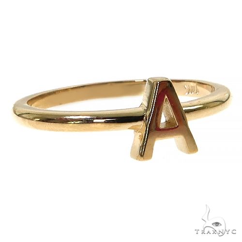 14K Gold Initial Ring 68720 - Image 3