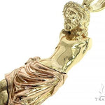 14K Gold Jesus Crucifix Pendant 66204 - Image 5