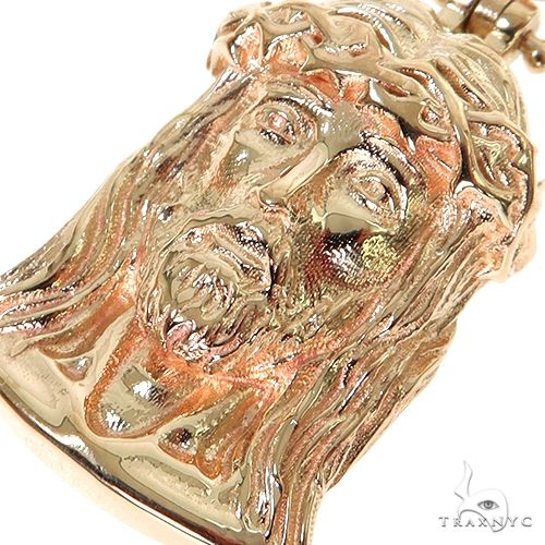 14K Gold Jesus Pendant 67578 - Image 3