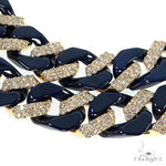 14K Gold Lab Diamond Ceramic Miami Cuban n 68177 - Image 4