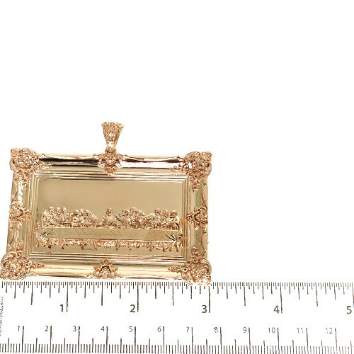 14K Gold Last Supper Large Pendant 67468 - Image 5