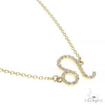 14K Gold Leo Diamond Necklace 66720 - Image 2