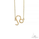 14K Gold Leo Diamond Necklace 66720 - Image 3
