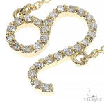 14K Gold Leo Diamond Necklace 66720 - Image 4