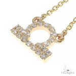 14K Gold Libra Diamond Necklace 66722 - Image 4