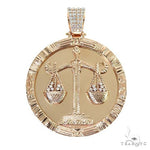 14K Gold Libra Sign Pendant 66700 - Image 1