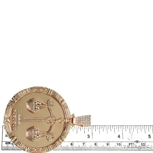 14K Gold Libra Sign Pendant 66700 - Image 5