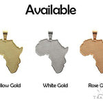 14K Gold Medium African Pendant 66343 - Image 5