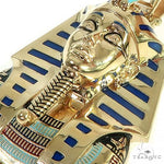 14K Gold Medium Custom Pharaoh King Tut Pendant 66471 - Image 5