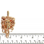 14K Gold Medusa Pendant 68163 - Image 6