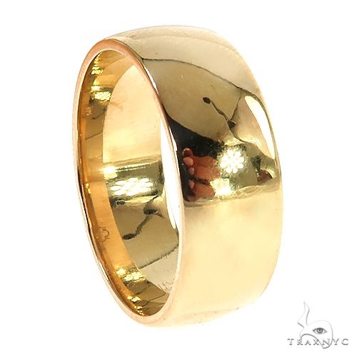 14K Gold Men's Wedding Band 68814 - Image 3