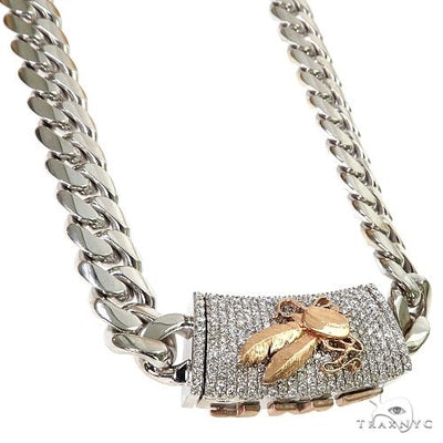 14k Gold Miami Cuban Chain With Custom Diamond Lock 68562 - Image 1