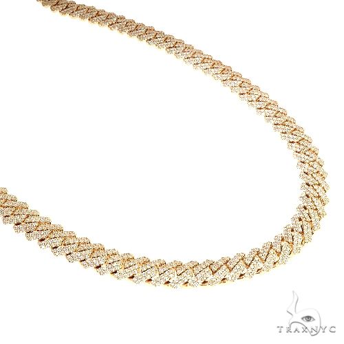 14K Gold Mimi Cuban Diamond Chain 22 Inches 10mm   66583 - Image 1