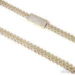 14K Gold Mimi Cuban Diamond Chain 22 Inches 10mm   66583 - Image 2
