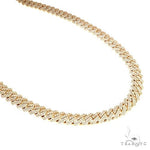 14K Gold Miami Cuban Diamond Chain 22 Inches 10mm 160.10Gr 66593 - Image 1