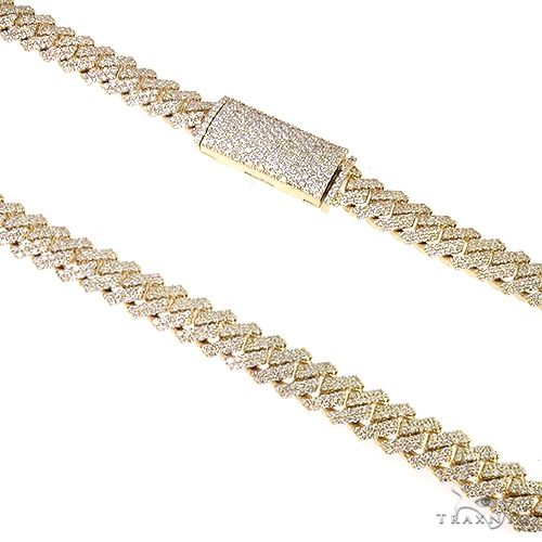 14K Gold Miami Cuban Diamond Chain 22 Inches 10mm 160.10Gr 66593 - Image 2