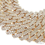 14K Gold Miami Cuban Diamond Chain 22 Inches 10mm 160.10Gr 66593 - Image 4