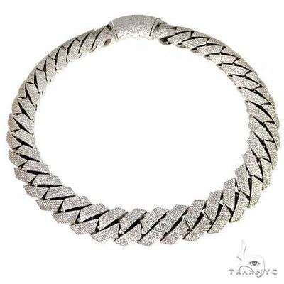 14K Gold Miami Cuban Diamond Chain 67878 - Image 1