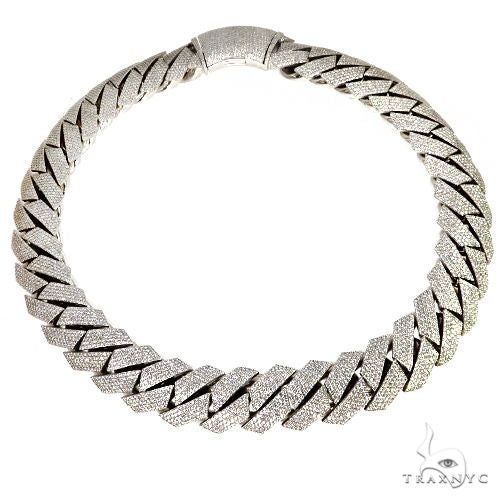 14K Gold Miami Cuban Diamond Chain 67878 - Image 1