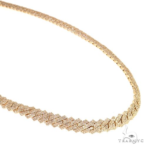 14K Gold Miami Cuban Diamond Chain 67881 - Image 1