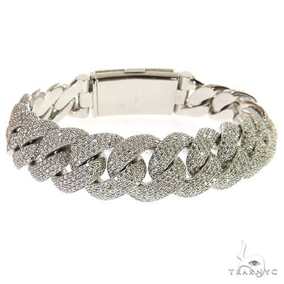 14K Gold Miami Cuban Diamond Chain 69046 - Image 1