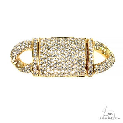 14K Gold Miami Cuban Diamond Lock 66953 - Image 1