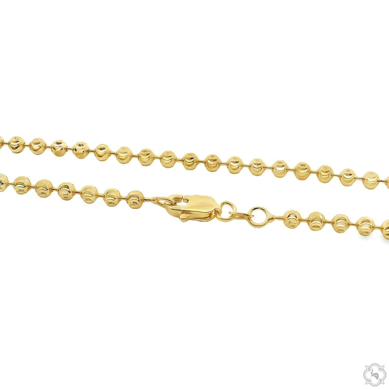 14K Gold Moon Cut Chain 22 Inches 2.9mm   64608 - Image 3