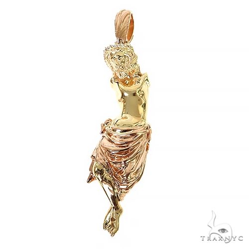 14K Gold No Arms Jesus Pendant 67359 - Image 1