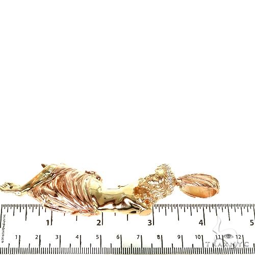 14K Gold No Arms Jesus Pendant 67359 - Image 6