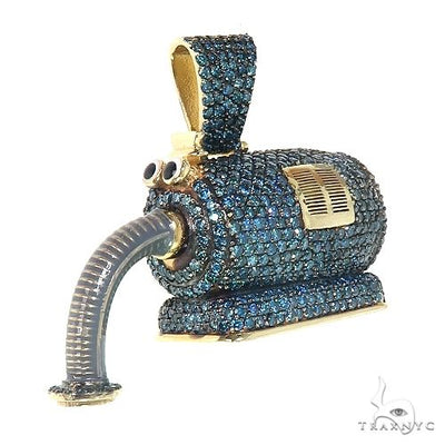 14K Gold Noo Noo Vacuum Diamond Pendant 66667 - Image 1