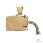 14K Gold Noo Noo Vacuum Diamond Pendant 66667 - Image 3