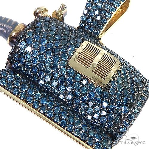 14K Gold Noo Noo Vacuum Diamond Pendant 66667 - Image 4