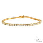 14K Gold Parcel Diamond Tennis Bracelet 67129 - Image 1