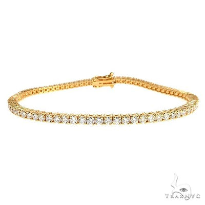 14K Gold Parcel Diamond Tennis Bracelet 67129 - Image 1