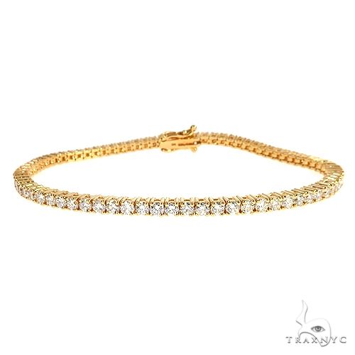 14K Gold Parcel Diamond Tennis Bracelet 67129 - Image 1
