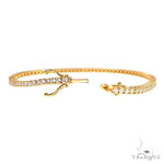 14K Gold Parcel Diamond Tennis Bracelet 67129 - Image 2