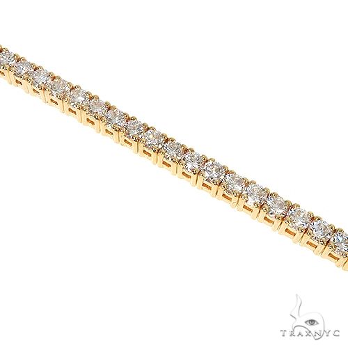 14K Gold Parcel Diamond Tennis Bracelet 67129 - Image 3
