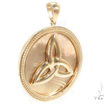 14K Gold Trinity Knot Pendant 35269 - Image 2