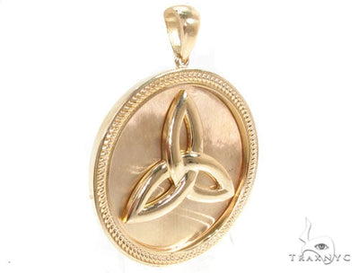 14K Gold Trinity Knot Pendant 35269 - Image 2