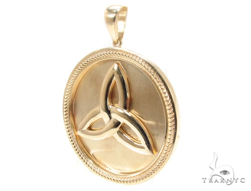 14K Gold Trinity Knot Pendant 35269 - Image 3