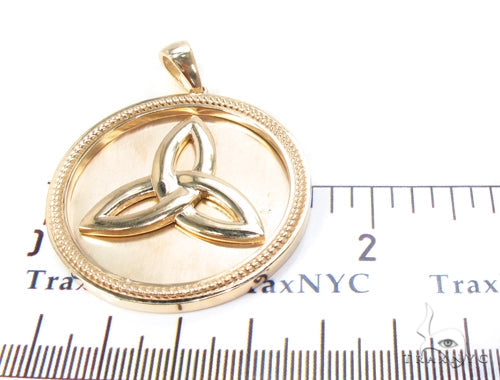 14K Gold Trinity Knot Pendant 35269 - Image 9