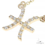 14K Gold Pisces Diamond Necklace 66715 - Image 4